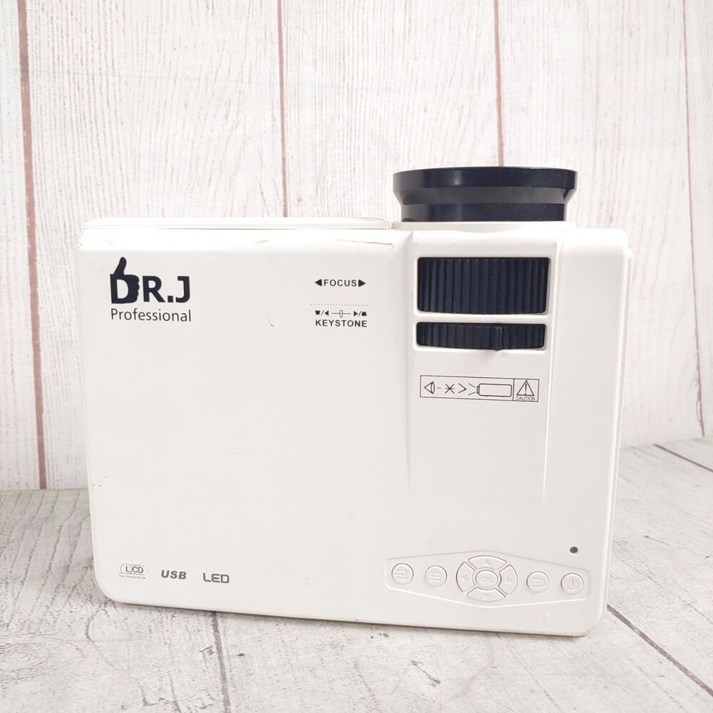 Panseba HI-04 Full HD 1080P Mini Projector White - No Cables - TESTED + WORKING